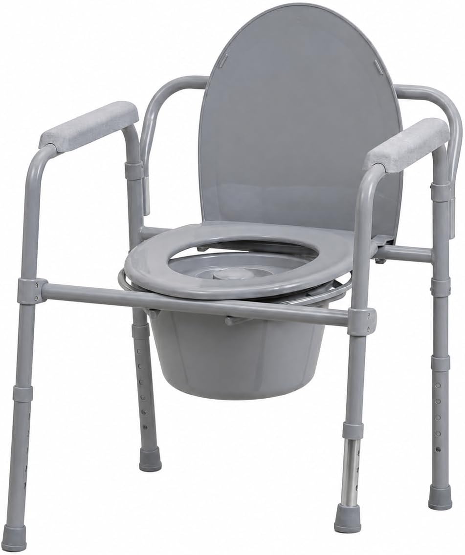 VIVO Sedia Comoda WC per Anziani e Disabili - Robusta e Sicura