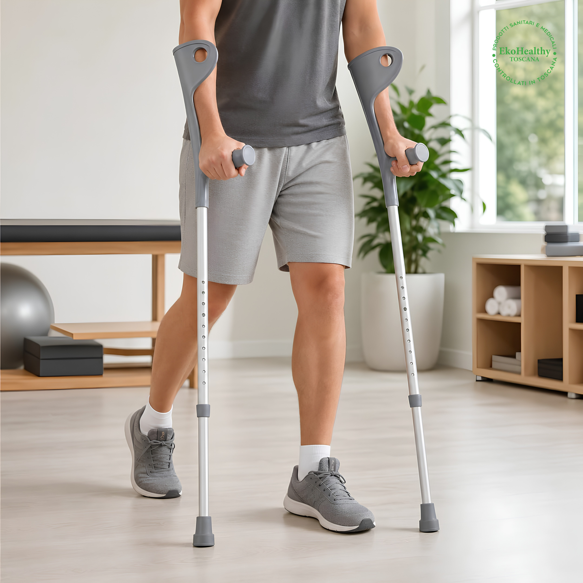 VIVO Stampelle Canadesi Regolabili (Set da 2) - Leggere e Sicure